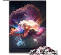 1000Pc Adults Jigsaw Puzzle Explosion of Color V Jigsaw Puzzle Made of cardboard,Ideal for And Family Fun for Holidays, Birthdays 1000pcs(26x38cm)