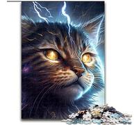 1000Pc Adults Jigsaw Puzzle Fantasy Cat 1000 Pieces Puzzle Gifts Challenging Brain Teaser for Teenagers, Perfect for Home Decor Or Gift (Size 26x38cm)