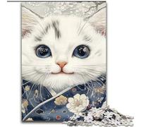 1000Pc Adults Jigsaw Puzzle Fantasy Cat Wooden Jigsaw Puzzles for Adults Colourful, Fun, Challenging & Brainteasing (Size 50x75cm)