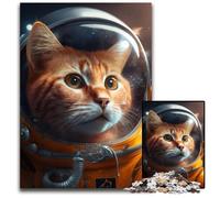 1000Pc Adults Jigsaw Puzzle Fantasy Cat Wooden Jigsaw Puzzles for Adults Fun at Home Activities, Birthday Present, Travel Gifts 50x75CM/19.68x29.52inch