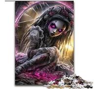 1000Pc Adults Jigsaw Puzzle Fantasy Dark Girl Jigsaw Puzzles for Adults 50X75CM Birthday Gift Idea, Challenging Brain Teaser Game