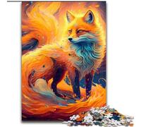 1000Pc Adults Jigsaw Puzzle Fantasy Fox Jigsaw Puzzle 1000 Pieces Perfect for Home & Office Decor, Parties, Birthdays (Size 38x26cm)