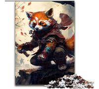 1000Pc Adults Jigsaw Puzzle Fantasy Red Panda Wooden Jigsaw Puzzles Educational & Fun Indoor Game for Home Decor (Size 38x26cm)