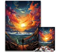 1000Pc Adults Jigsaw Puzzle Fantasy Sunset Scenery Jigsaw Puzzles for Adults Relaxing Entertainment, Home Decor 1000 PCS(38x26cm)