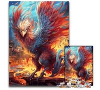 1000Pc Adults Jigsaw Puzzle Flame Phoenix Puzzles for Adults Brain Teaser Game, Interactive Family Game, Suitable for Ages 14+ 26X38CM/10.23x14.96inch