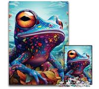 1000Pc Adults Jigsaw Puzzle Frog cardboard Jigsaw Puzzles for Adults Fun at Home Activities, Birthday Present, Travel Gifts 26X38CM/10.23x14.96inch