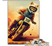 1000Pc Adults Jigsaw Puzzle Funny Cat Astronaut Space cardboard Jigsaw Puzzles for Adults size 26x38cm Relaxing Entertainment, Home Decor