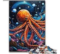 1000Pc Adults Jigsaw Puzzle Galaxy Octopus Puzzles for Adults Perfect for Home & Office Decor, Parties, Birthdays (Szie 26x38cm)