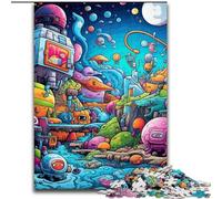 1000Pc Adults Jigsaw Puzzle Galaxy Planet 1000 Pieces Puzzles for Adults Family Interactive Game, Brain Teaser Gift, Educational Toy 26x38cm