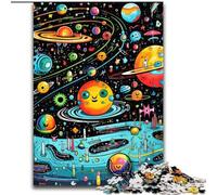 1000Pc Adults Jigsaw Puzzle Galaxy Planet 1000Piece Puzzle Gift DIY Fun Suitable for Home Living Room Office Decoration (Size 26x38 cm)