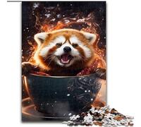1000Pc Adults Jigsaw Puzzle Galaxy Red Panda Jigsaw Puzzle Made of Wood,Interactive Family Game, DIY Home Decor, Challenging Brain Teaser Gift 1000pcs(50x75cm)