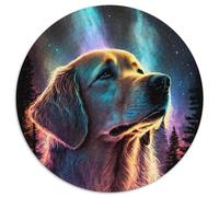 1000Pc Adults Jigsaw Puzzle Golden Retriever Dog Jigsaw Puzzles for Adults Family Game Night, Home Decor & Brain Training Gift 67.5x67.5cm