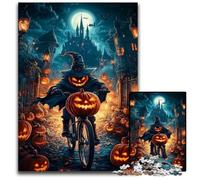 1000Pc Adults Jigsaw Puzzle Halloween Witch Wooden Puzzles Fun Games, Is Ideal As A Gift for The Whole Family for for Age 14 50X75CM