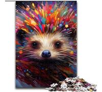 1000Pc Adults Jigsaw Puzzle Hedgehog Jigsaw Puzzles for Teenagers, Family Game Night, Brain-Challenging Gift Idea size : 26x38cm