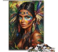 1000Pc Adults Jigsaw Puzzle Indian Princess cardboard Jigsaw Puzzles for Adults Colourful, Fun, Challenging & Brainteasing (Size 26x38cm)