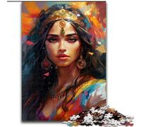 1000Pc Adults Jigsaw Puzzle Indian Princess Jigsaw Puzzles 1000 Pieces for Adults Family Interaction & Brain Challenge, Family Activity Challenge (Size 38x26cm)