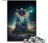 1000Pc Adults Jigsaw Puzzle Intergalactic Flora Made of Wood, Interactive Family Game, Suitable for Ages 14+ 50x75cm An for Christmas Or Birthdays