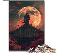 1000Pc Adults Jigsaw Puzzle Japanese Ninja Puzzle Made of cardboard Suitable for Birthdays, Halloween, Thanksgiving, Easter size 38x26CM