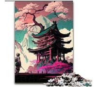 1000Pc Adults Jigsaw Puzzle Japanese Temple Impossible Jigsaw Puzzles for Adults size 50x75cm Challenging Brain Teaser for Teenagers, Family Fun Interactive Game