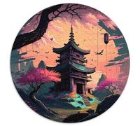 1000Pc Adults Jigsaw Puzzle Japanese Temple Jigsaw Puzzles Challenging Brain Teaser for Teenagers, Family Fun Interactive Game 1000pcs (67.5x67.5cm)