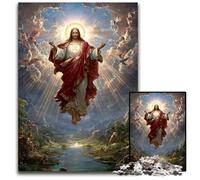 1000Pc Adults Jigsaw Puzzle Jesus Cardboard Puzzles Fun Games, Is Ideal As A Gift for The Whole Family for for Age 14 26X38CM