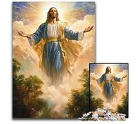 1000Pc Adults Jigsaw Puzzle Jesus Cardboard Puzzles Fun Games, Is Ideal As A Gift for The Whole Family for for Age 14 26X38CM