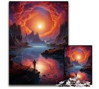 1000Pc Adults Jigsaw Puzzle Looking at The World Alone Wooden Jigsaw Puzzles Perfect Home Or Office Decor Ideal 1000 PCS(38x26cm)
