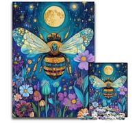 1000Pc Adults Jigsaw Puzzle Magic Bee Cardboard Jigsaw Puzzles Educational Games, Enhance Love between Couples for Age 14 Years Up 26X38CM