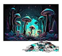 1000Pc Adults Jigsaw Puzzle Magic Mushrooms Puzzles for Adults for Teenagers & Family Fun - DIY Brain Teaser Game Gift 50x75CM/19.68x29.52inch