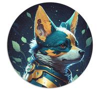 1000Pc Adults Jigsaw Puzzle Magic Realism Corgi Dog Puzzles for Adults Challenging DIY Art for Enthusiasts, for Relaxation (67.5x67.5cm)