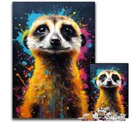 1000Pc Adults Jigsaw Puzzle Meerkat Colorful Jigsaw Puzzles for Adults Relaxing Entertainment, Home Decor 1000 PCS(75x50cm)