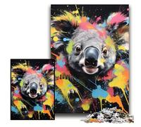 1000Pc Adults Jigsaw Puzzle Meerkat Graffiti Painting Jigsaw Puzzles for Adults 26x38 cm Perfect for Family Fun on Christmas, Thanksgiving, Birthdays & Easter