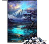 1000Pc Adults Jigsaw Puzzle Mount Fuji, Japan Jigsaw Puzzles Made of cardboard Perfect Home Or Office Decor, Ideal size 38x26CM