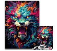 1000Pc Adults Jigsaw Puzzle Mysterious Painting Beast Jigsaw Puzzles Challenging Brain Teaser Relaxing Toy for Teenagers 1000 PCS(38x26cm)