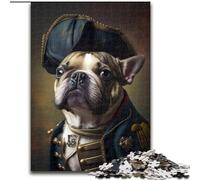 1000Pc Adults Jigsaw Puzzle Napoleon French Bulldog Jigsaw Puzzles 1000 Pieces for Adults Fun Present & Activity for Home size 50x75cm