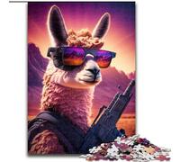 1000Pc Adults Jigsaw Puzzle Neon Nights Sharpshooter Jigsaw Puzzles for Adults 1000 DIY Home Decor Brain Teaser Game for Teenagers (Size 26x38cm)