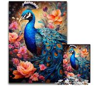 1000Pc Adults Jigsaw Puzzle Painting Colorful Peacock Paper Jigsaw Puzzles for Adults Brain Challenge Game for Teenagers & Family Interaction 1000 PCS(38x26cm)
