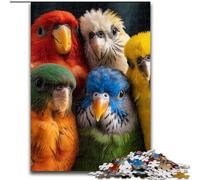 1000Pc Adults Jigsaw Puzzle Parrot Jigsaw Made of Wood Colorful Home Decor & Interactive Family Game, size 50X75CM