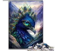 1000Pc Adults Jigsaw Puzzle Peacock Mythical Land Made of Wood, Ideal for Family Fun, Relaxation 50x75cm for Teenager & Family Fun