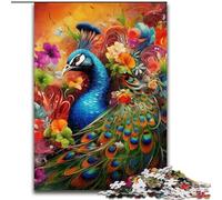 1000Pc Adults Jigsaw Puzzle Peacock Puzzles 1000Pieces for Adults Family Activity Game for Teenager, DIY Home Decor Brain Teaser Gift (Size 26x38 cm)