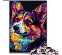 1000Pc Adults Jigsaw Puzzle Pembroke Welsh Corgi Dog Jigsaw Puzzle Made of cardboard,Interactive Family Game, DIY Home Decor Brain Challenge Gift 1000pcs(26x38cm)