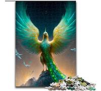 1000Pc Adults Jigsaw Puzzle Phoenix Bird Challenging Puzzles size 50x75cm for Home Decor, Brain Training