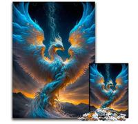 1000Pc Adults Jigsaw Puzzle Phoenix Bird Difficult Puzzles for Adults Ideal for Lover, Perfect Christmas, New Year, Valentine's Gift 50x75CM/19.68x29.52inch