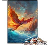 1000Pc Adults Jigsaw Puzzle Phoenix Bird Jigsaw Puzzles for Adults Family Interaction & Fun Gift, Vibrant Abstract Design size 50x75cm