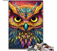 1000Pc Adults Jigsaw Puzzle Pink Owl 1000 Pieces Puzzles for Adults Family Interactive Game, Brain Teaser Gift, Educational Toy 26x38cm