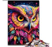 1000Pc Adults Jigsaw Puzzle Pink Owl Puzzles 1000Pieces for Adults Family Game Night, Home Decor & Brain Training Gift (Size 26x38 cm)