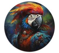 1000Pc Adults Jigsaw Puzzle Pirate Parrot Cardboard Jigsaw Home Activity for Holidays,Birthdays,and Family Game Nights (Size 67.5x67.5cm)