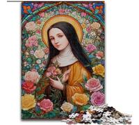1000Pc Adults Jigsaw Puzzle Portrait of Mary The Mother Jigsaw Perfect for Teenagers, Family Bonding, Brain Teaser & DIY Home Decor Gift (size 50x75cm)