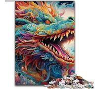 1000Pc Adults Jigsaw Puzzle Psychedelic Art Dragon Jigsaw Puzzles for Adults for Teenagers Age Group 14+, Home Decor (Szie 26x38cm)