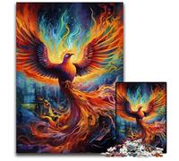 1000Pc Adults Jigsaw Puzzle Psychedelic Phoenix Bird Jigsaw Puzzles for Adults Gift for Men And Women, Daily & Special Occasion 26X38CM/10.23x14.96inch